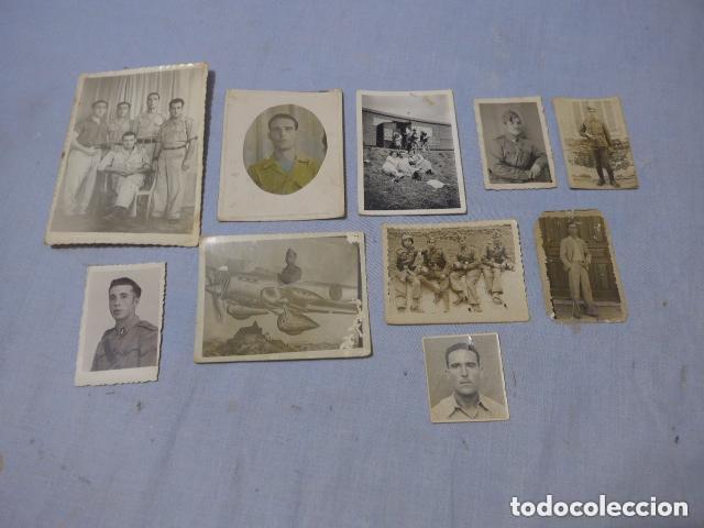 Militaria: Lote 10 antiguas fotografias de guerra civil y a&ntilde;os 40, de Torrehermosa. Originales.
