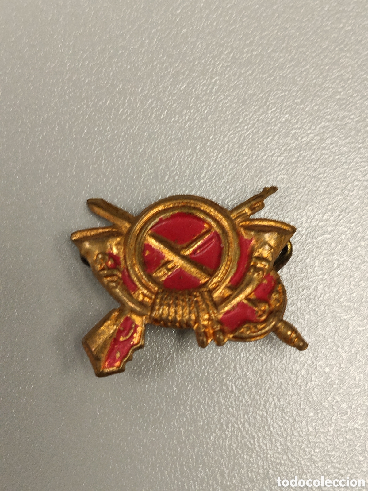 Militaria: Insignia republicana guerra civil infanter&iacute;a ej&eacute;rcito popular de la republica.milicianos.cnt FAI.pce