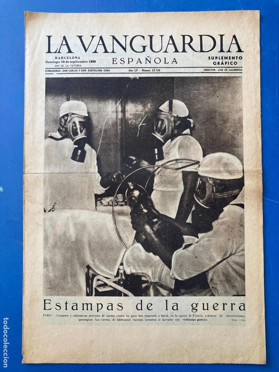 Militaria: LA VANGUARDIA, 10 - SEPTIEMBRE 1939, ESTAMPAS DE LA GUERRA, MUEBLES RESCATADOS DE LA RAPACIDAD ROJA