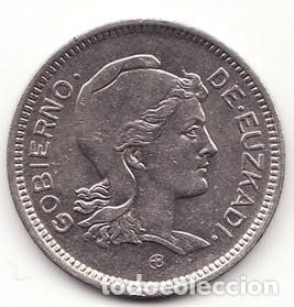 Militaria: Moneda 2 pesetas Gobierno de Euzkadi
