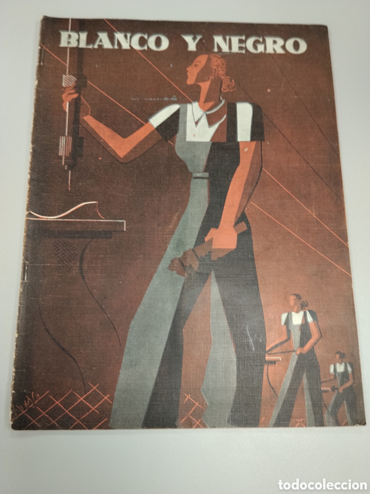 Militaria: Revista anarquista guerra civil blanco y negro.febrero 1939.ejercito popular.republicana.miliciano