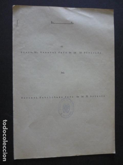 Militaria: GUERRA CIVIL 1938 MAESTRAZGO CASTELLON CORBERA BANDERA DE LA LEGION Y TIRADORES IFNI INFORME 5 PAGS