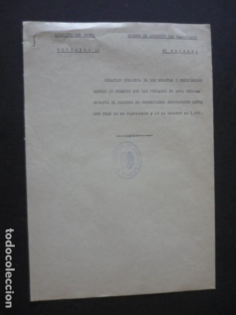 Militaria: GUERRA CIVIL 1938 MAESTRAZGO CASTELLON CUERPO EJERCITO MARROQUI MUERTOS Y PRISIONEROS ENEMIGOS