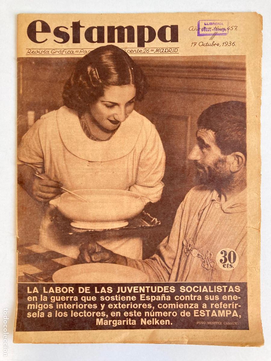 Militaria: Revista Estampa. A&ntilde;o IX, n&ordm; 457. 17 de Octubre de 1936. Madrid. Guerra Civil.