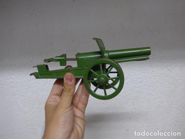 Militaria: Antiguo ca&ntilde;on de juguete de hojalata a identificar, tipo Guerra civil