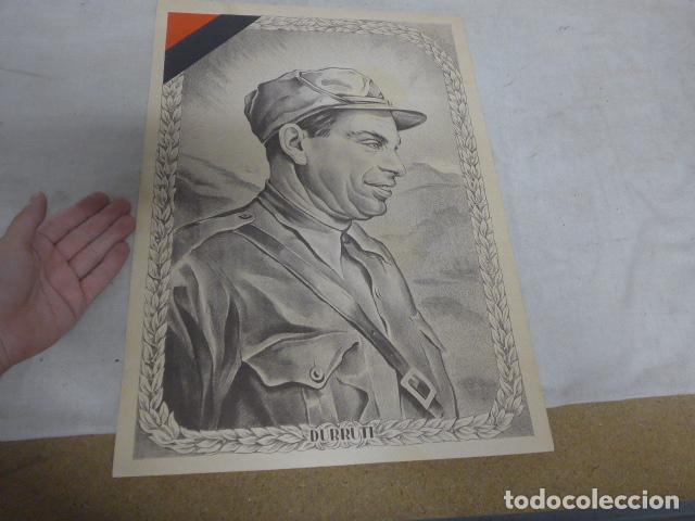 Military Antiques: Antiguo cartel original de la Guerra civil de DURRUTI, CNT FAI. Republicano. Anarquista.