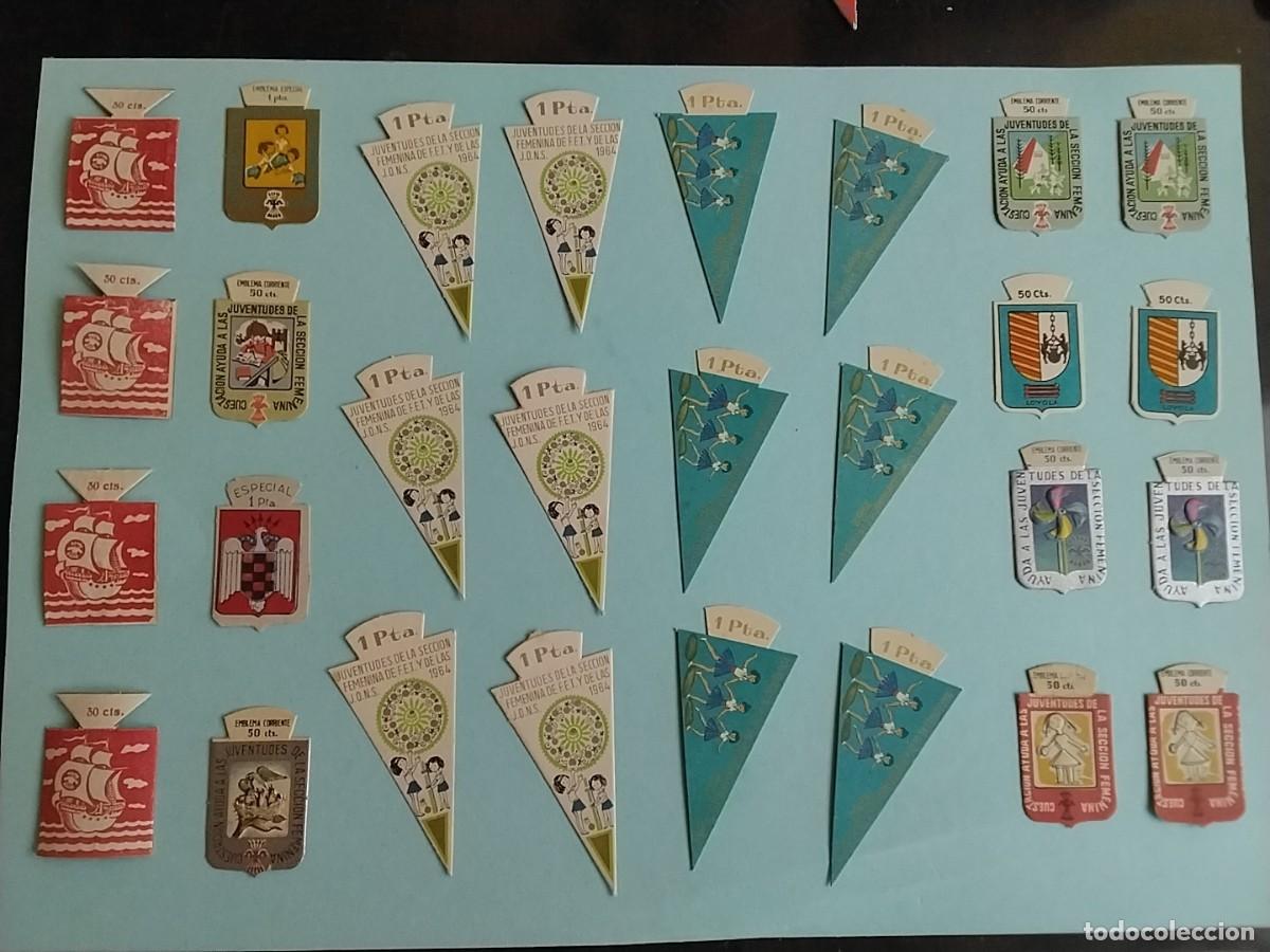 Militaria: Lote Emblemas Auxilio Social