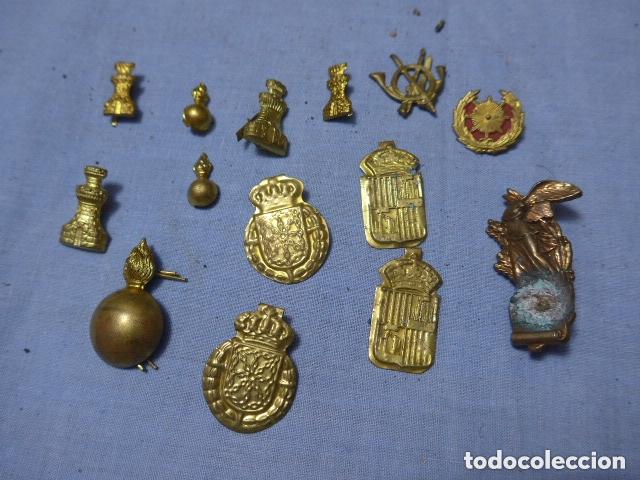 Militaria: Lote 14 insignias de guerra civil. Originales, variedad.