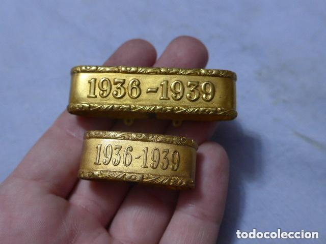 Militaria: Lote 2 antigua anilla distinta de banda cordon de la victoria de guerra civil 1936 - 1939 originales