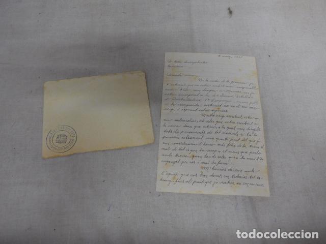 Militaria: Antigua carta republicana del Batall&oacute; ametralladores 44 div y sobre del Ejercito Este, Guerra civil