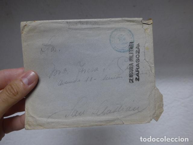 Militaria: Antiguo sobre de guerra civil, tampon del TERCIO DE LA LEGION 2A BANDERA DE AFRICA, original