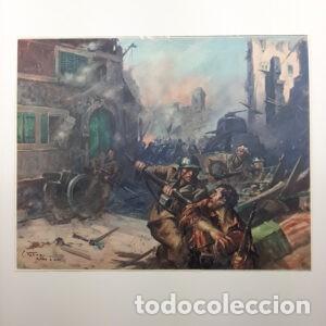 Militaria: L&aacute;mina en color de &eacute;poca: Milicia de la Guerra Civil Espa&ntilde;ola, 1938, de Clemente Tafuri - tavola a c