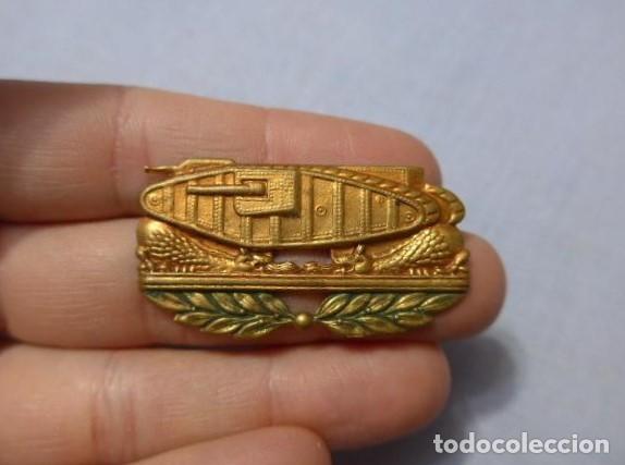 Militaria: ANTIGUO EMBLEMA TANQUISTA REPUBLICANO CARRISTA TANQUE GUERRA CIVIL ORIGINAL