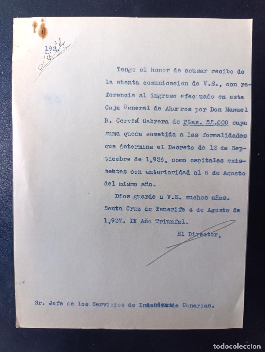 Military Antiques: GUERRA CIVIL A&Ntilde;O 1937. SERVICIO DE INTENDENCIA DE CANARIAS-SOLICITUD BIENES DE REPRESALIADO POLITICO