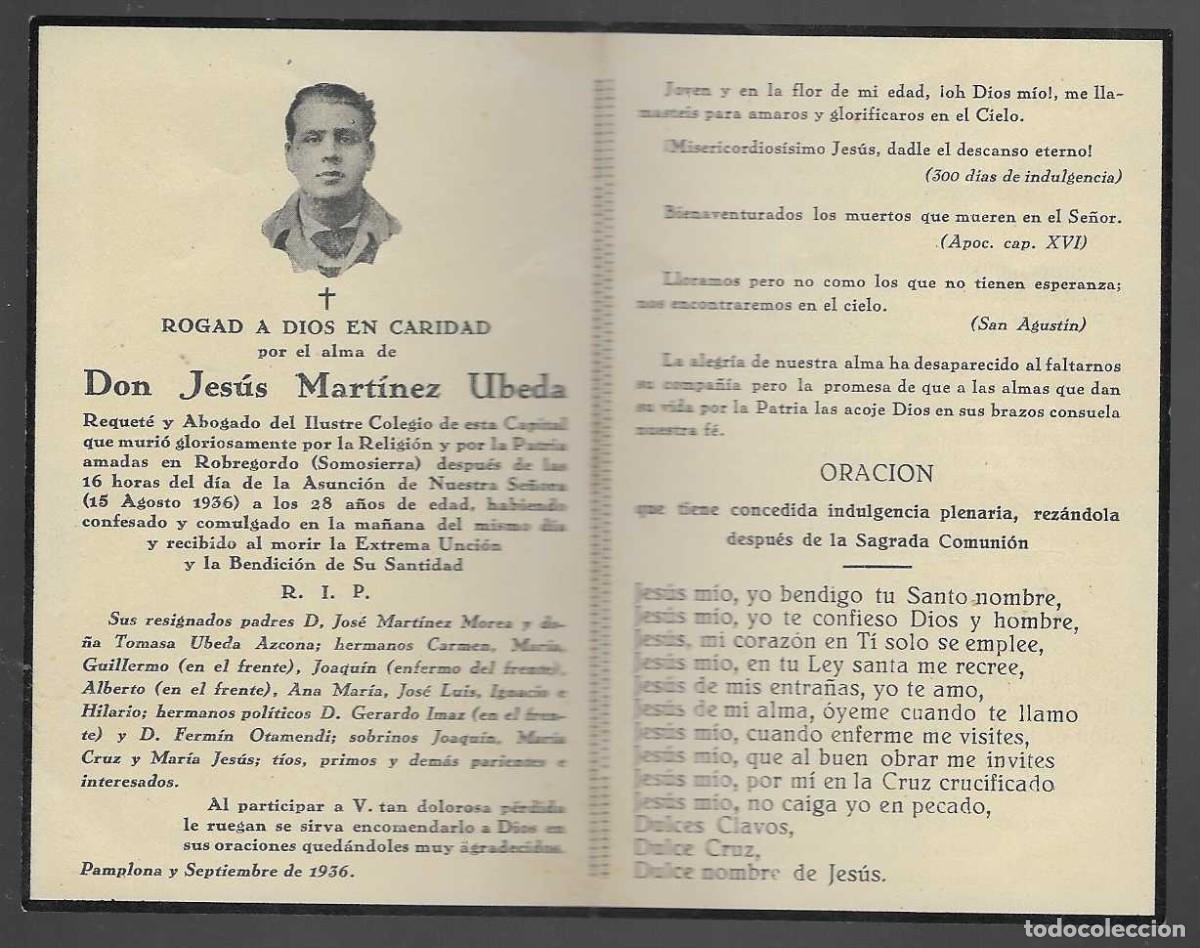 Militaria: PAMPLONA,ORACION CRISTO REY UNIVERSAL.-ROGAD, D.JESUS MARTINEZ UBEDA- VER FOTOS