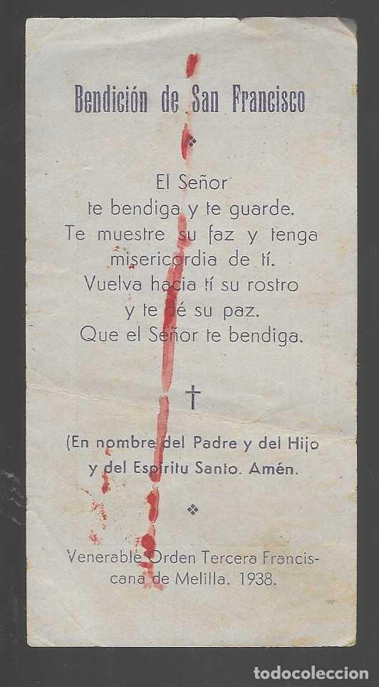 Militaria: MELILLA- EL TRANSITO DE SAN FRANCISCO DE ASIS-A&Ntilde;O 1938- VER FOTOS