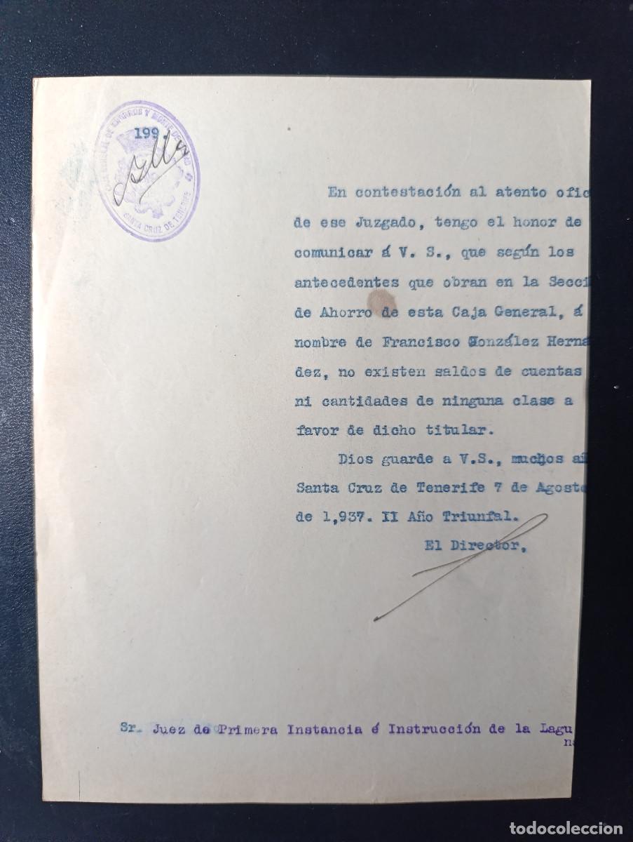 Militaria: GUERRA CIVIL A&Ntilde;O 1937. JUEZ PRIMERA INSTANCIA-SOLICITUD INCAUTACION BIENES DE REPRESALIADO POLITICO