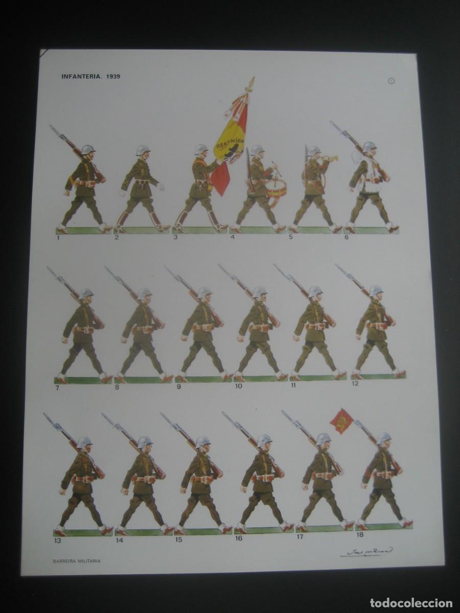 Militaria: LAMINA EJERCITO ESPA&Ntilde;OL EN PARADA. DESFILE DE LA VICTORIA 1939. INFANTERIA