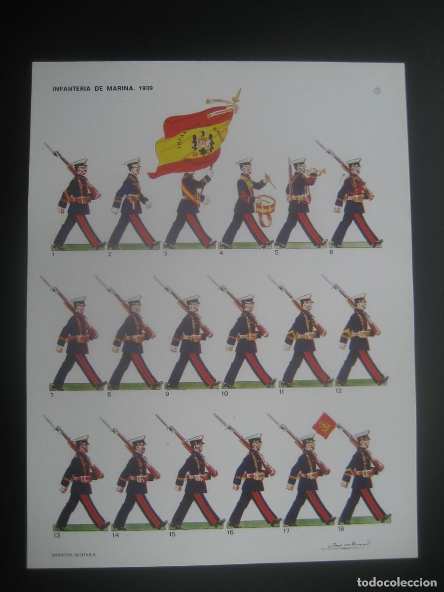 Militaria: LAMINA EJERCITO ESPA&Ntilde;OL EN PARADA. DESFILE DE LA VICTORIA 1939. INFANTERIA DE MARINA