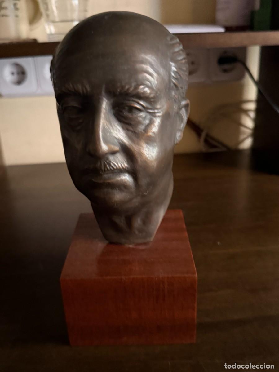 Militaria: Busto Francisco Franco autentico en bronce de Beltr&aacute;n 1970