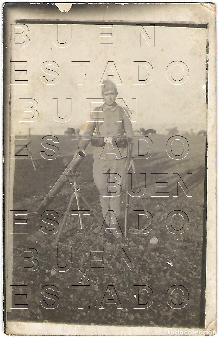 Militaria: MORTERO LA CUEVA DE LA MORA RIOTINTO HUELVA PROCEDENTE FOTOGRAFIA UNICA 14X9 M39