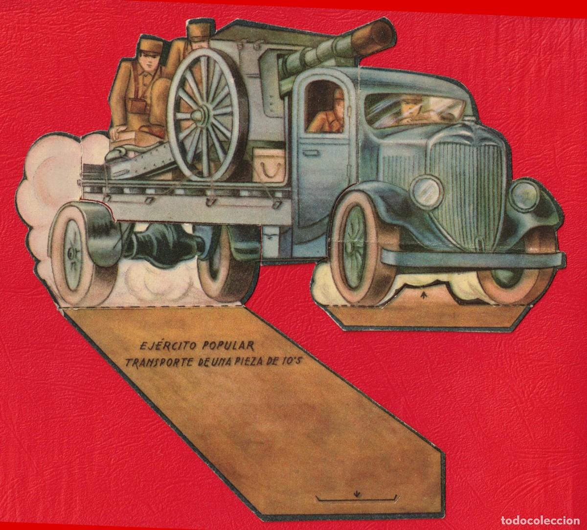 Militaria: Guerra Civil II Republica Ejercito Popular Transporte de una pieza de 10&acute;5 Magatzems Alemanys