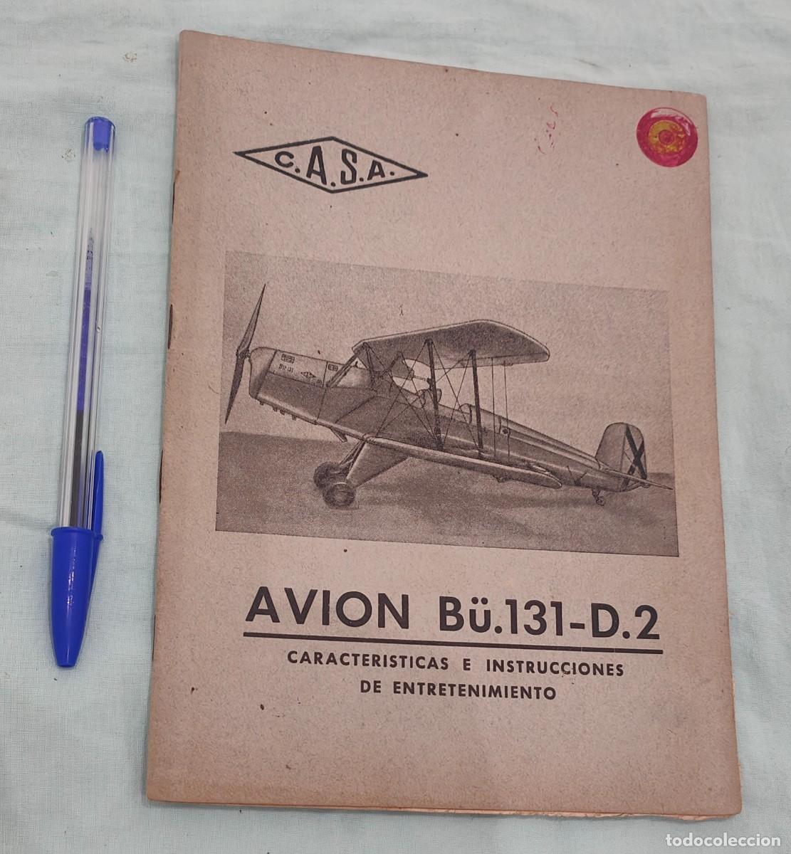 Militaria: Avi&oacute;n entrenamiento militar Bu 131 ,instrucciones y manual, Casa