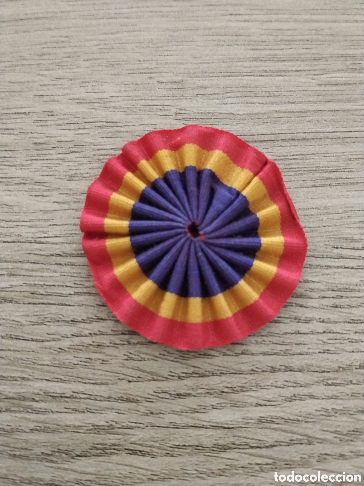 Militaria: Escarapela bandera republicana &eacute;poca guerra civil.ejercito popular.republica espa&ntilde;ola.milicias popul