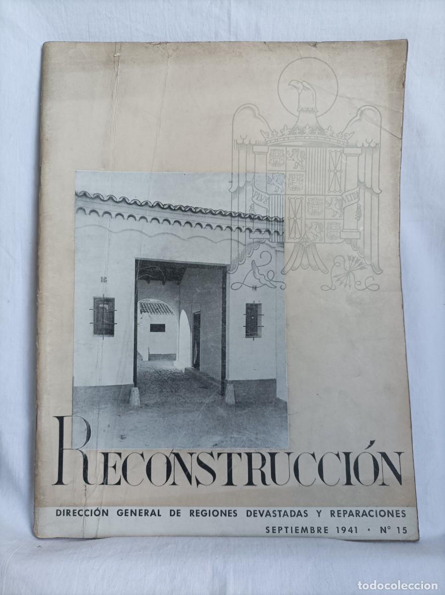 Military Antiques: RECONSTRUCCION. Regiones devastadas. Septiembre 1941. N 15. Guernica. Oviedo. Madrid. Guerra Civil
