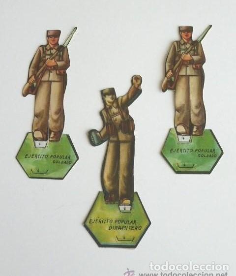 Militaria: TROQUELADOS EJERCITO POPULAR GUERRA CIVIL