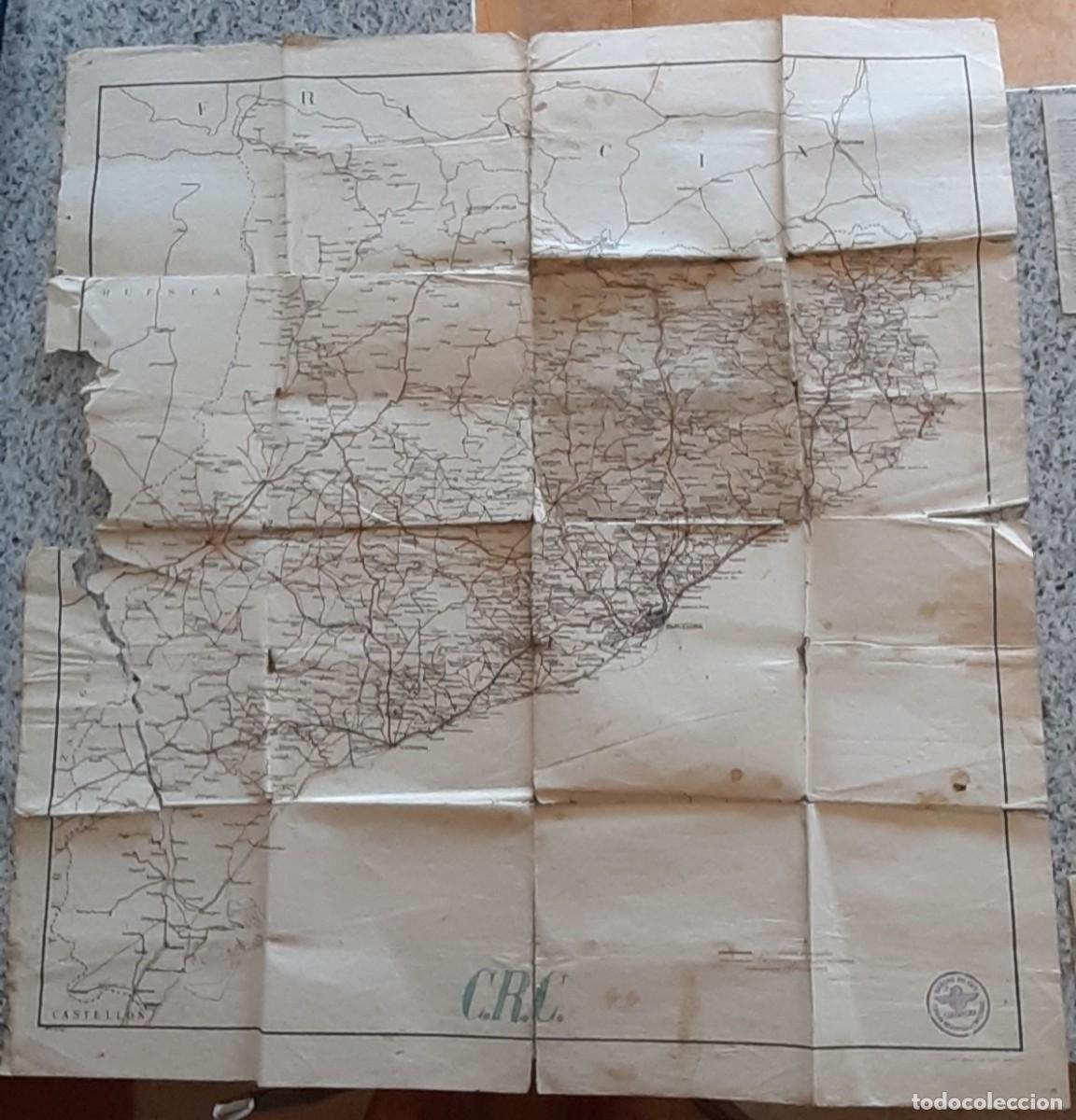 Militaria: MAPA REPUBLICANO DE LA GUERRA CIVIL. COMISION REGULADORA DE CARRETERAS. RETIRADA Y EXILIO