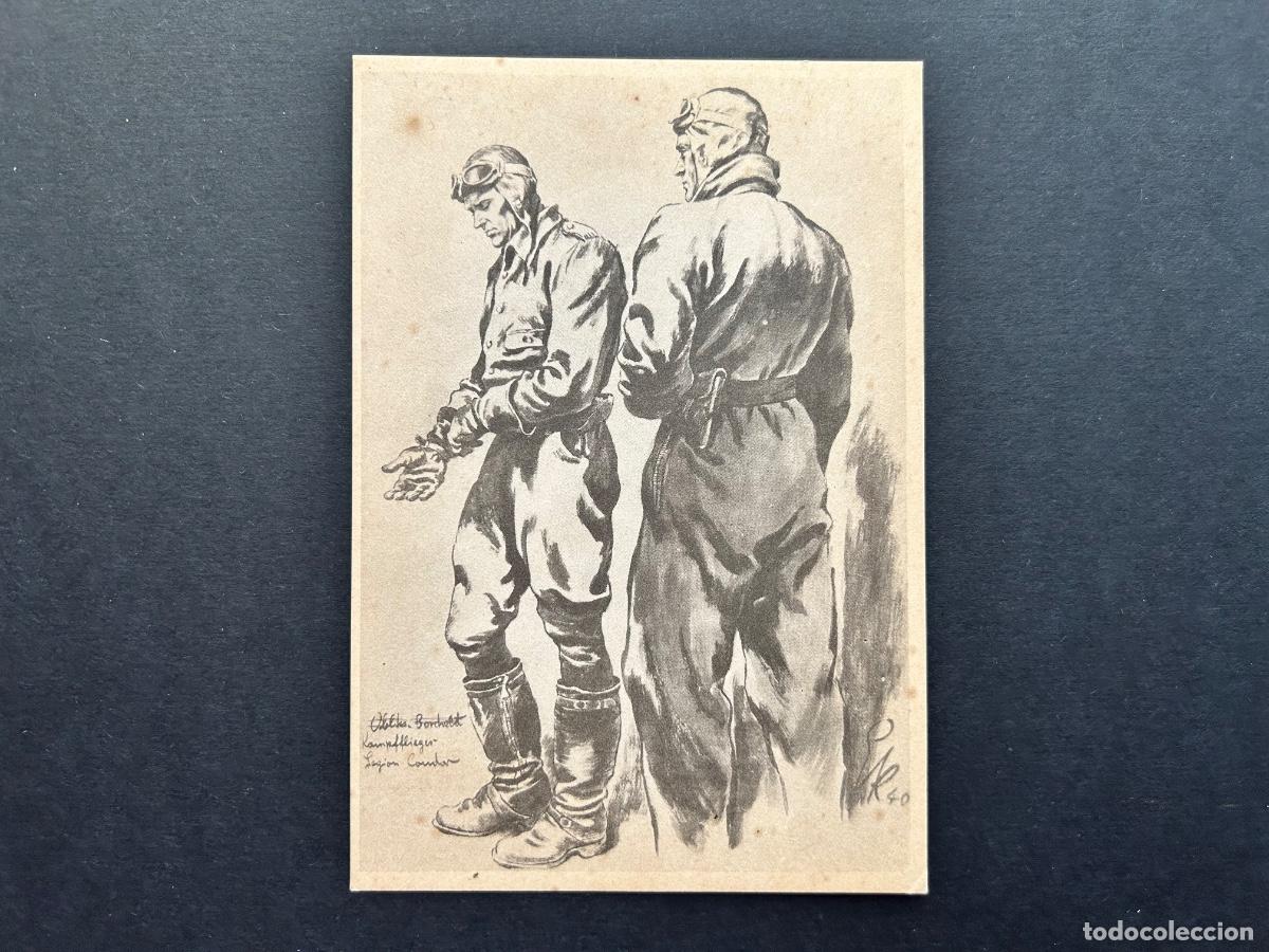 Militaria: Postal Legi&oacute;n C&oacute;ndor &ndash; Piloto de bombardeo &ndash; Guerra Civil &ndash; Nazi &ndash; Alemania