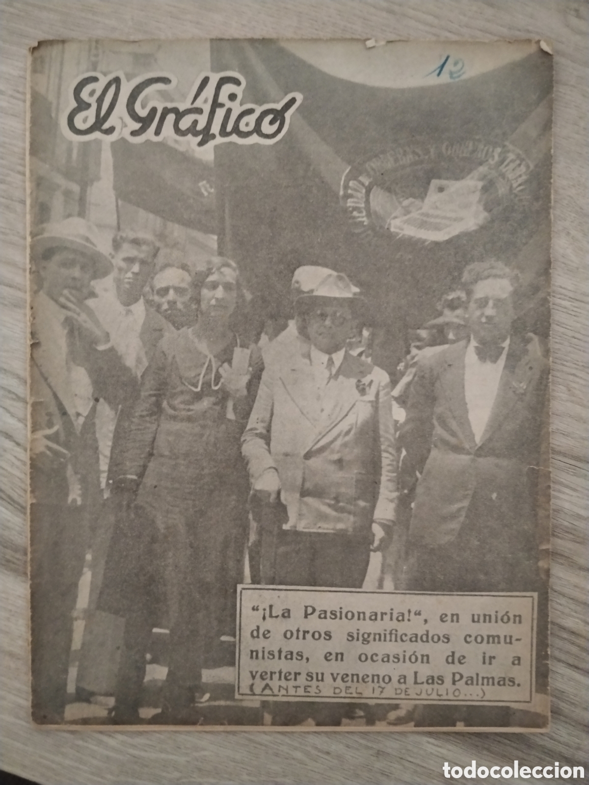 Militaria: Peri&oacute;dico el Grafico de Valladolid guerra civil.mayo 1937.falange.ducce.requete.CTV.patriotico.milit