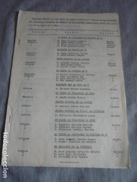 Militaria: GUERRA CIVIL ENERO 1939 MAESTRAZGO CASTELLON CUERPO EJERCITO MARROQUI BAJAS PRISIONEROS MATERIAL