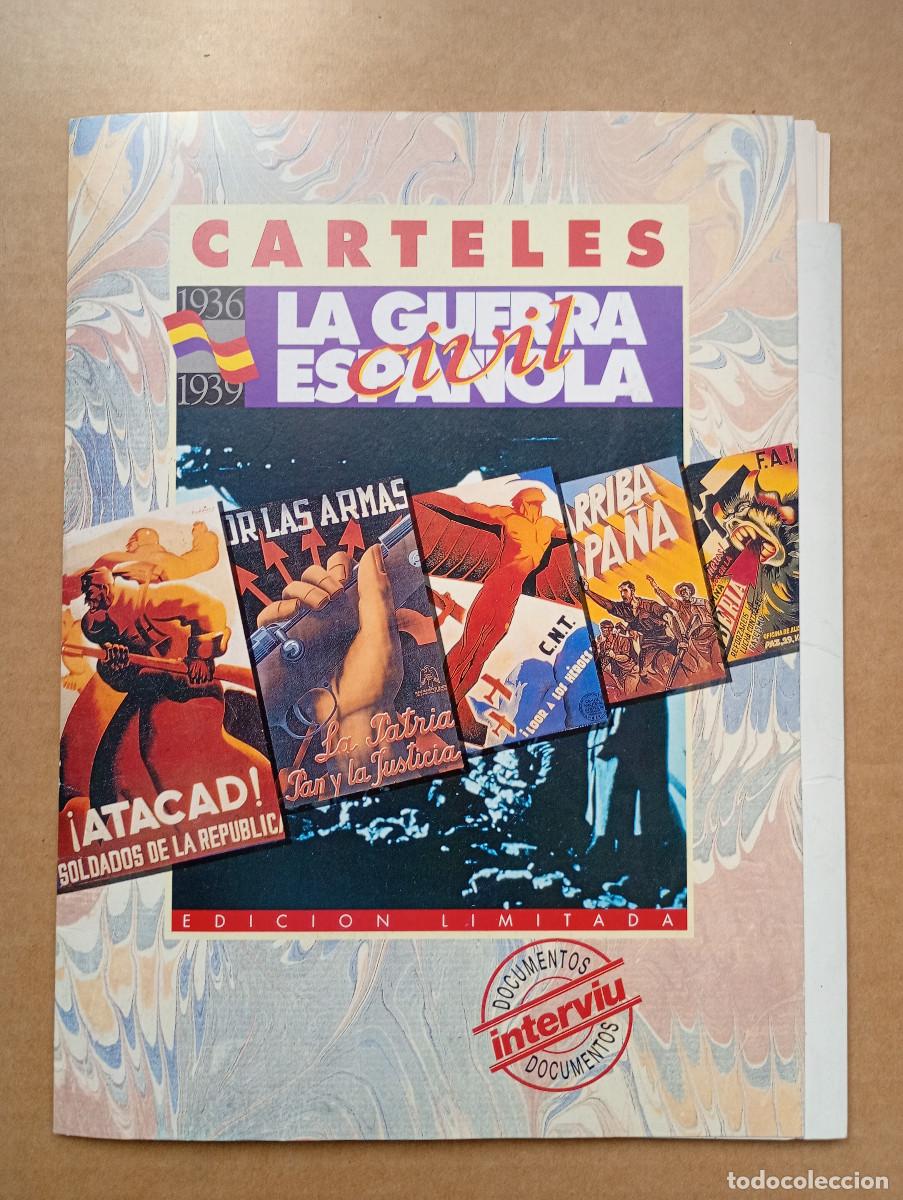 Militaria: Interviu. C&aacute;rteles de la Guerra civil espa&ntilde;ola. 12 carterles. Completa