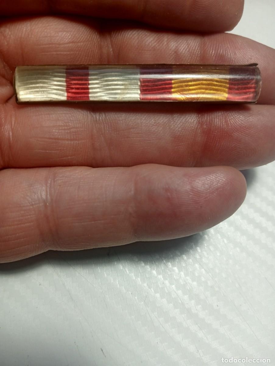 Militaria: INSIGNIA PASADOR MEDALLA GUERRA CIVIL, MERITO MILITAR BLANCO Y ALZAMIENTO Y VICTORIA 1936-1939