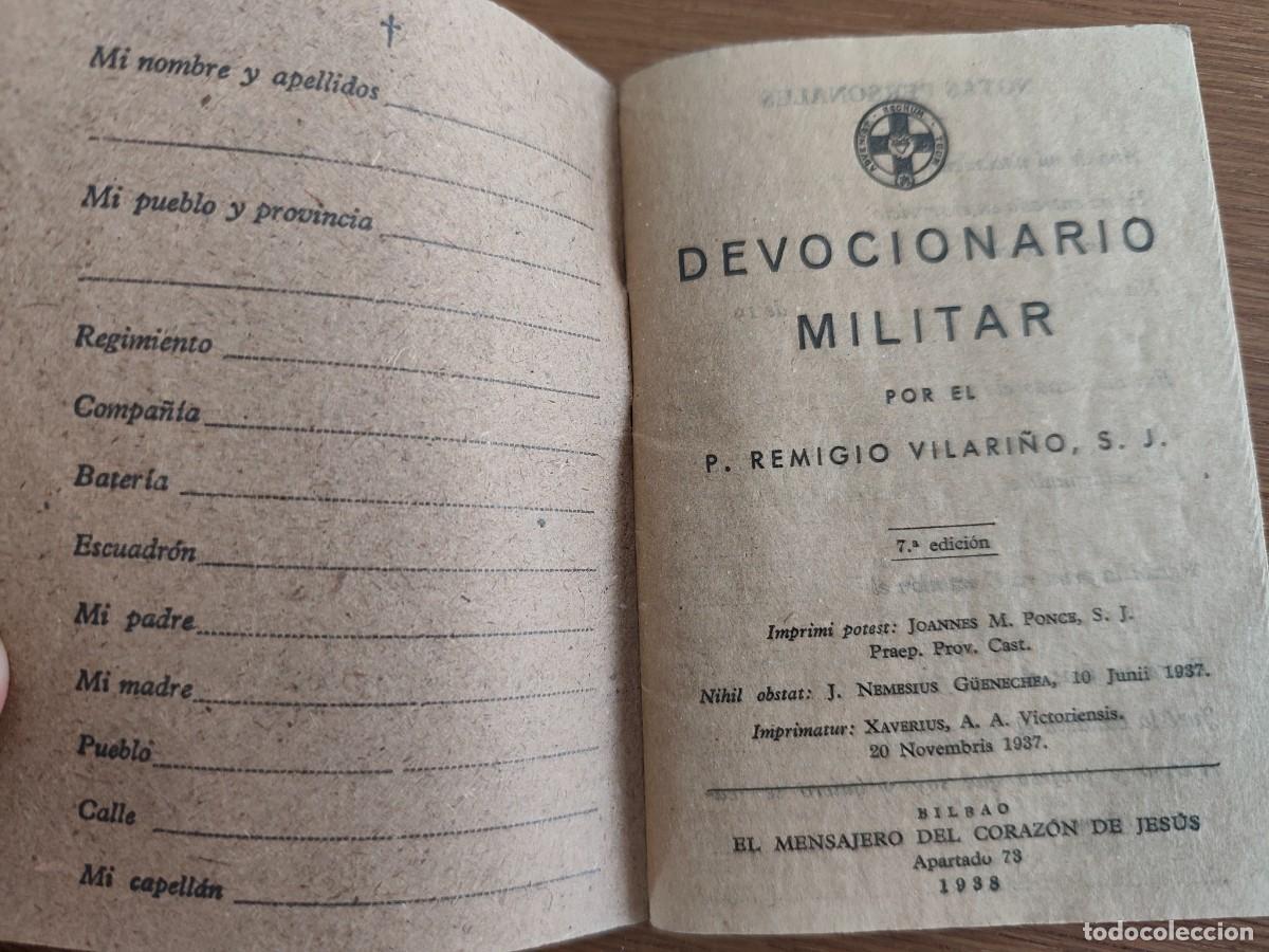 Militaria: DEVOCIONARIO MILITAR 1938 - Foto 3