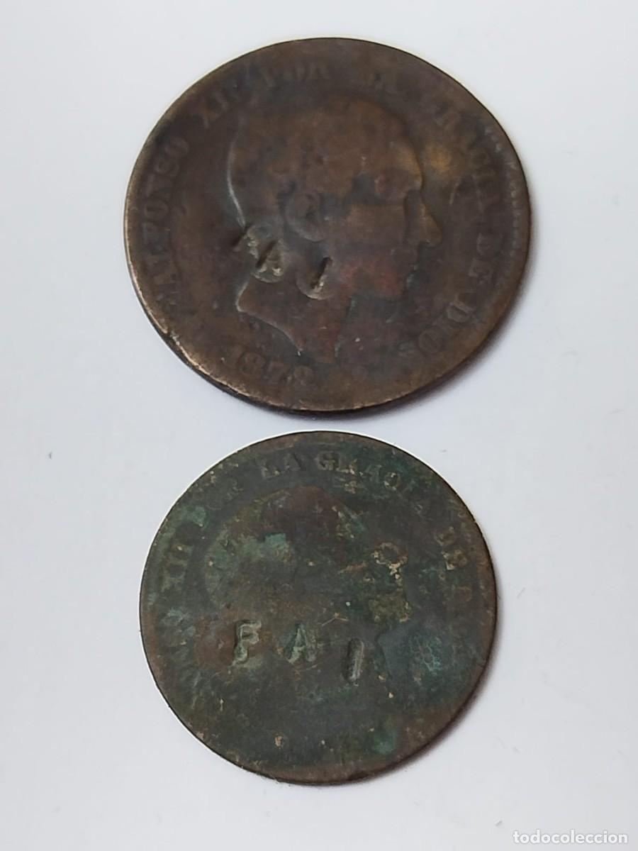 Militaria: GUERRA CIVIL, CONTRAMARCAS POLITICAS, FAI, SOBRE MONEDAS DE ALFONSO XXII.