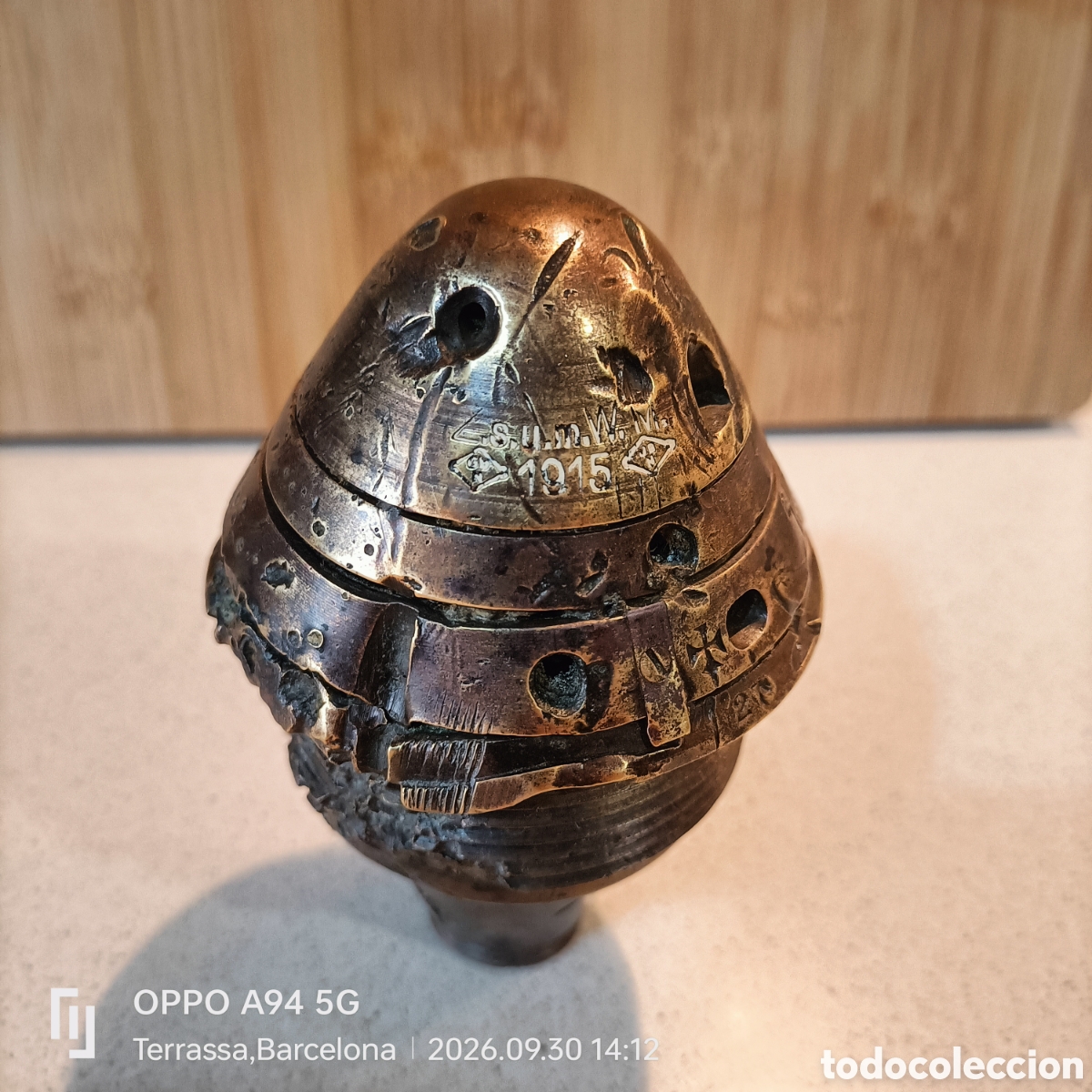 Militaria: Espoleta 1GM Alemana 1915 GCE Ebro