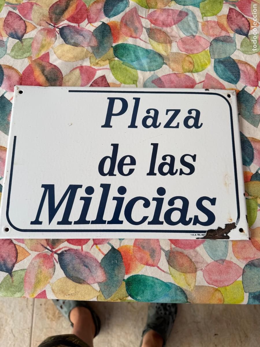 Militaria: Cartel de calle esquina golpe