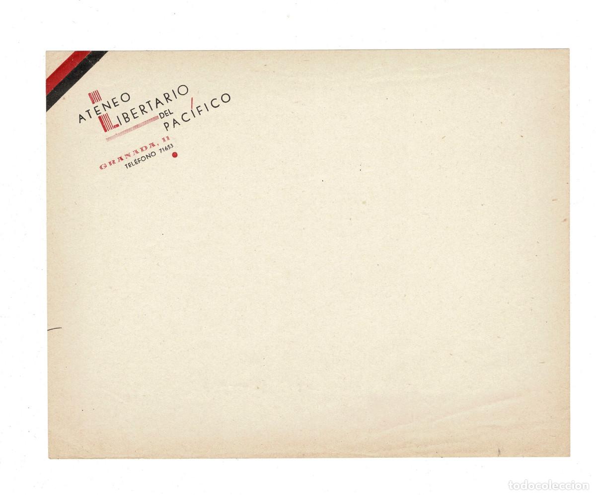 Military Antiques: ATENEO LIBERTARIO DEL PAC&Iacute;FICO, CENTRO CULTURAL Y ANARCOSINDICALISTA 2&ordm; REP&Uacute;BLICA, GUERRA CIVIL.