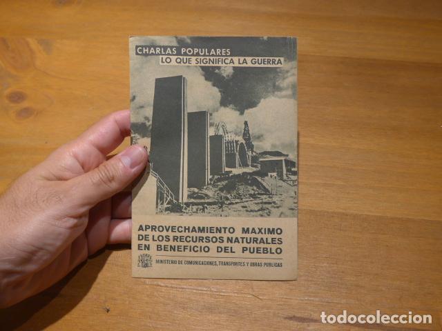 Militaria: Antiguo librito republicano, guerra civil, Recursos naturales en beneficio pueblo. Charlas populares
