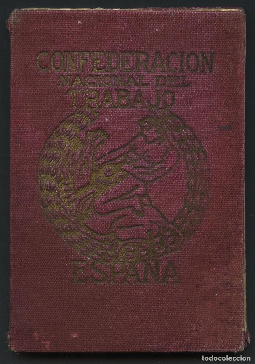 Militaria: GUERRA CIVIL, VI&Ntilde;ETAS, CARNET, C.N.T., OFICIOS VARIOS, 1937, L&Eacute;RIDA