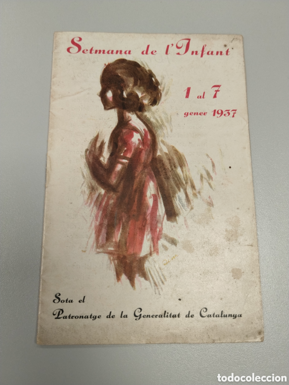 Militaria: Libreto guerra civil setmana de l infant 1937.generalitat de catalunya.propaganda del frente.ejercit