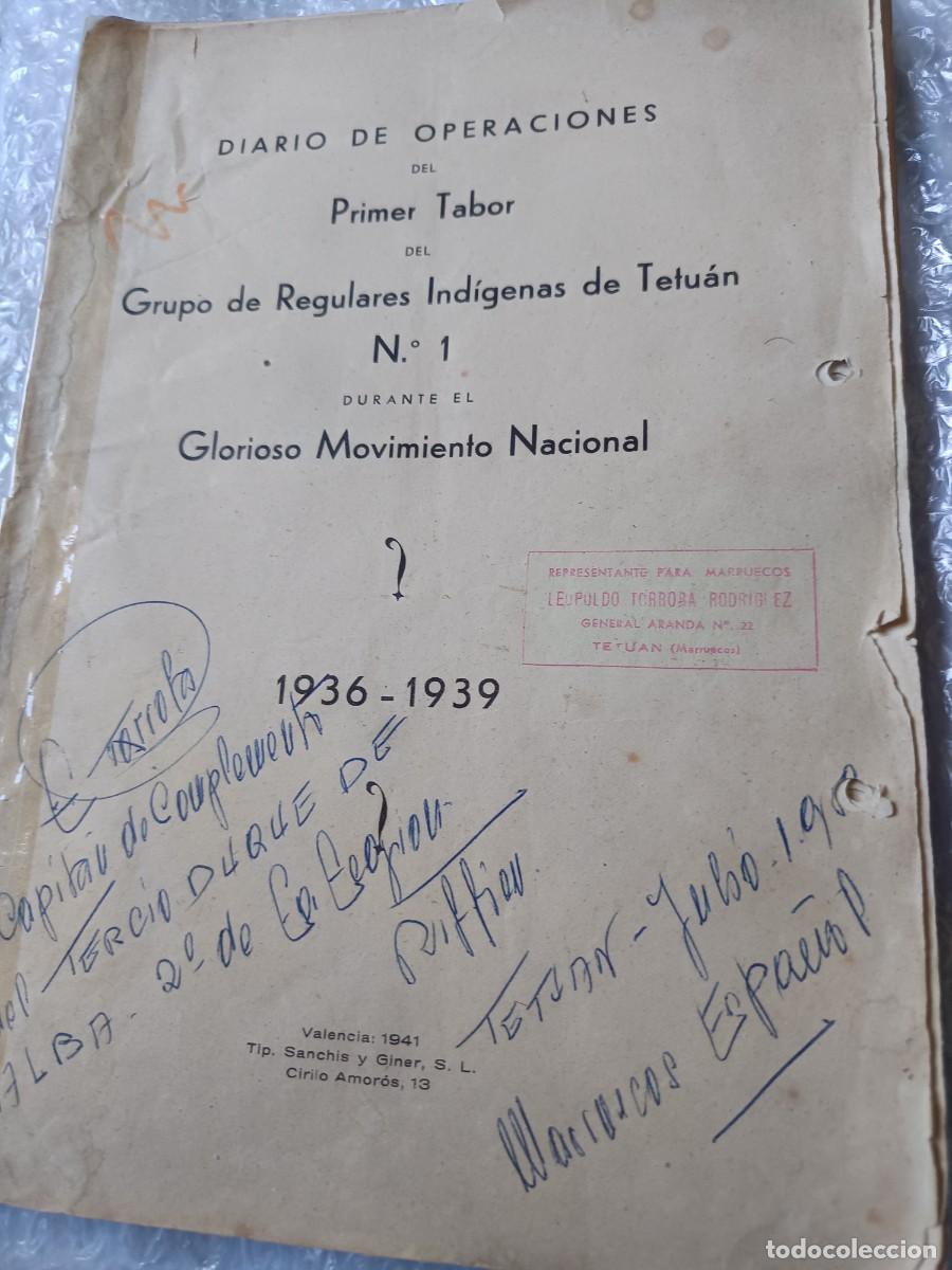 Militaria: Diario de operaciones del primer tabor grupos de regulares ind&iacute;genas tetuan