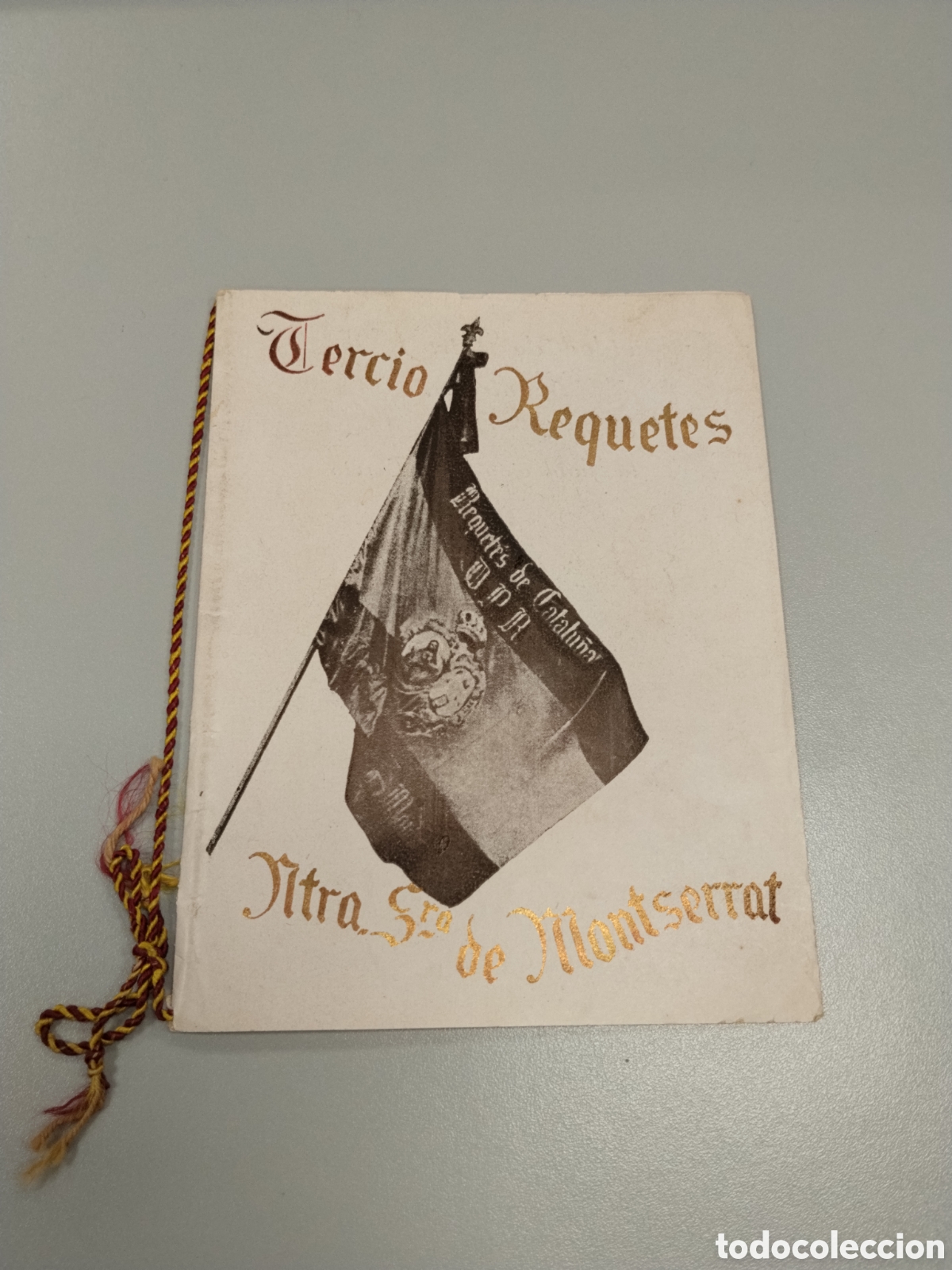 Militaria: Documento post guerra civil tercio de requet&eacute;s ntra sra de Montserrat.catalunya.carlista.tradicional