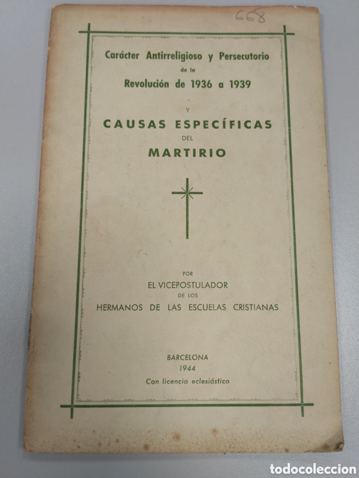 Militaria: Libro guerra civil bando nacional m&aacute;rtires guerra civil.falange.requete.caracter antireligioso.seu