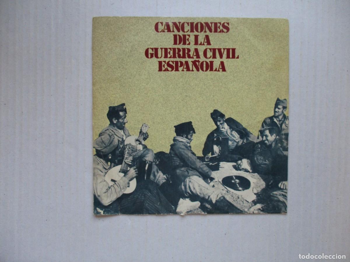Militaria: DISCO SINGLE , CANCIONES DE LA GUERRA CIVIL ESPA&Ntilde;OLA , BUEN ESTADO , VER FOTOS