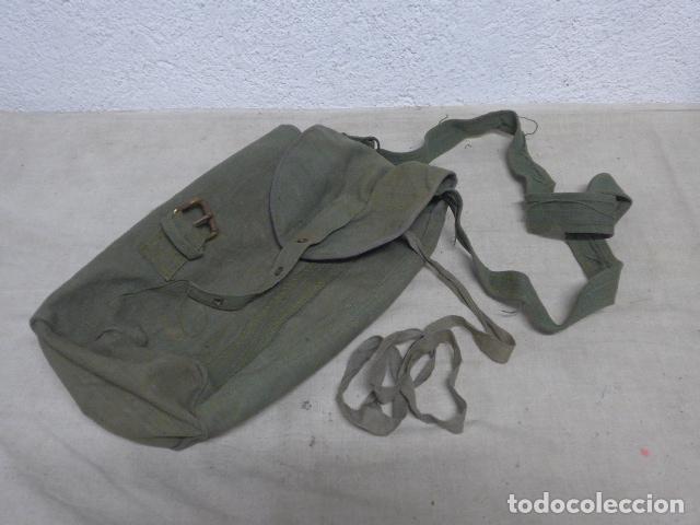 Militaria: Antigua bolsa de mascara de gas de guerra civil, a identificar