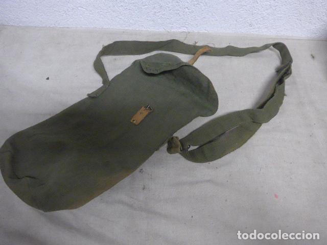 Militaria: Antigua bolsa de mascara de gas de guerra civil, a identificar